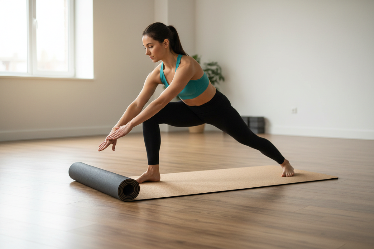 Fitnessmatte Kork